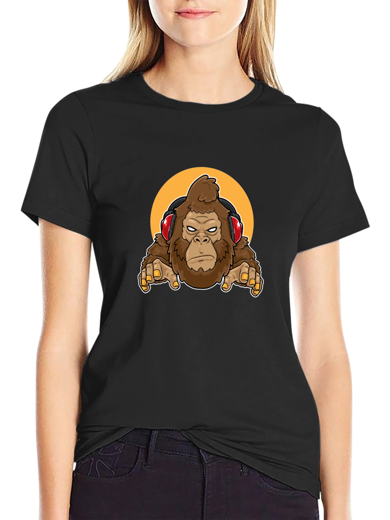 Cool Ape DJ T-Shirt - Black Graphic Tee