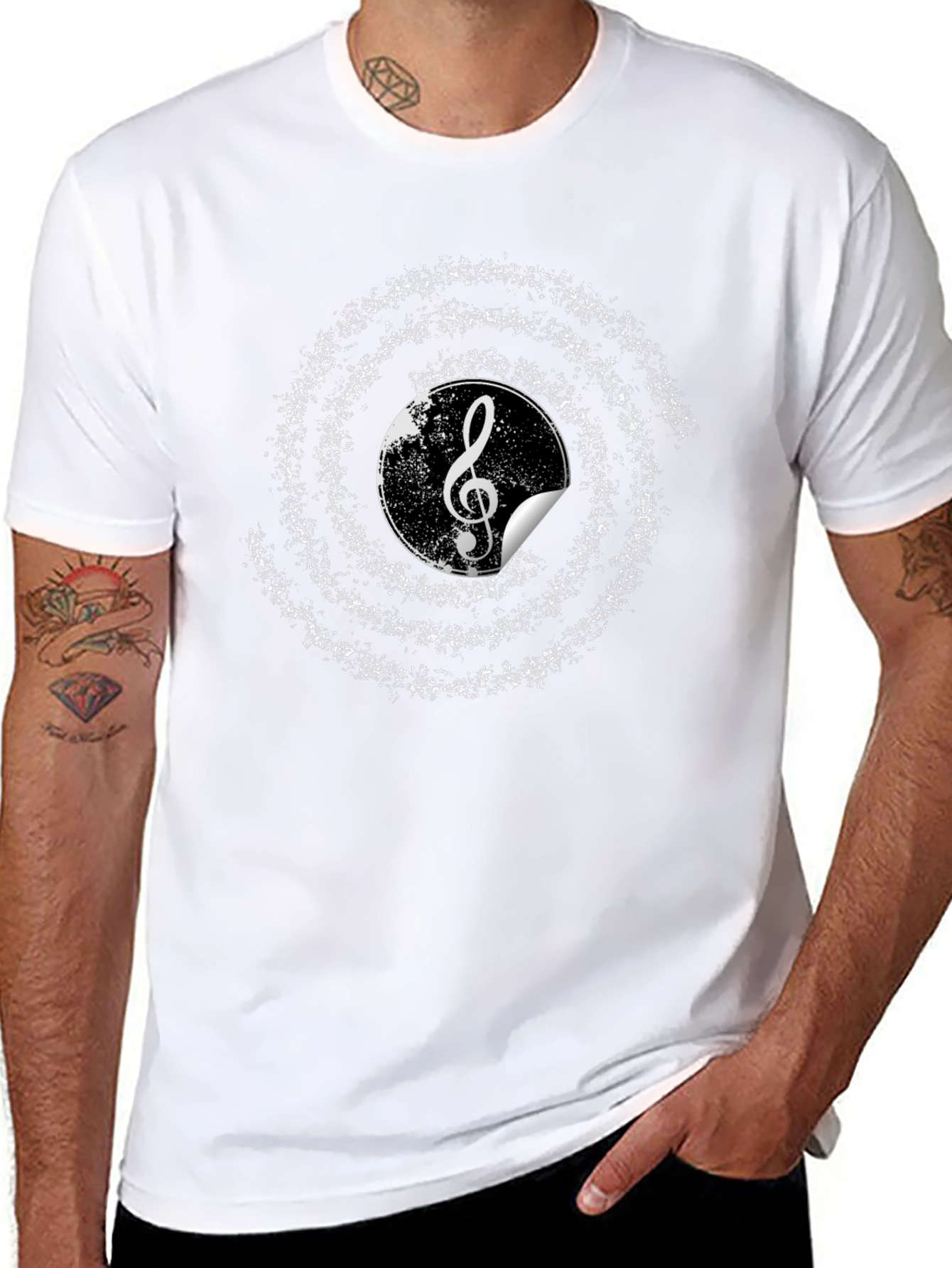 Musical Note Graphic T-Shirt