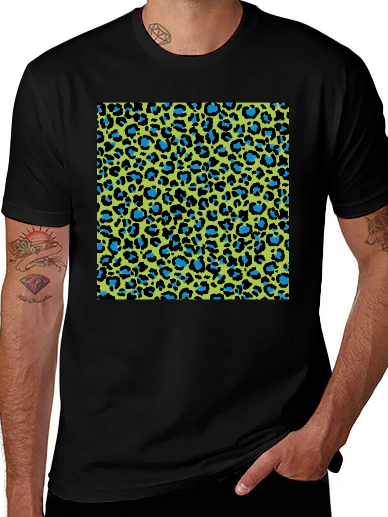 Vibrant Leopard Print T-Shirt - Bold Style