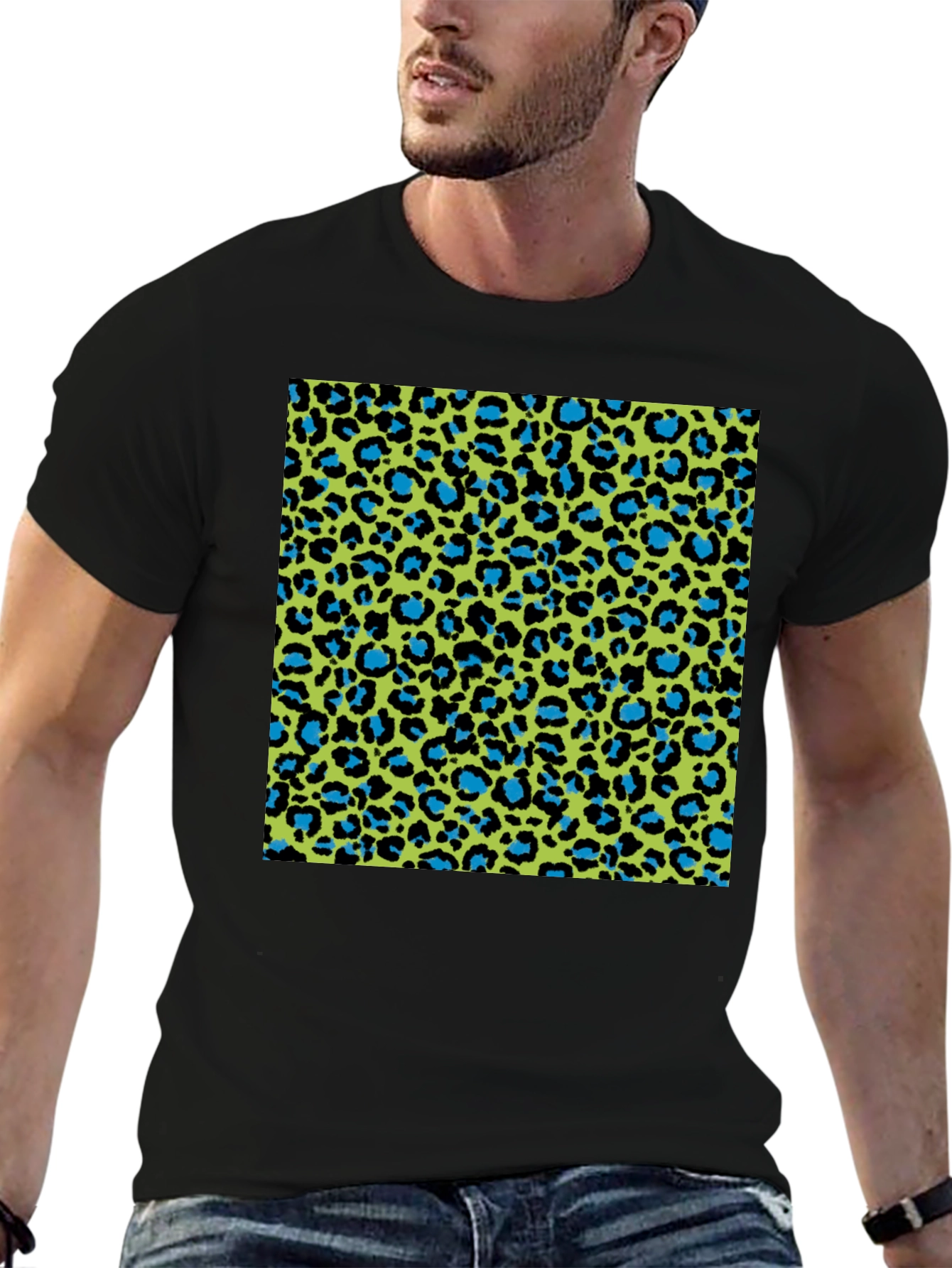 Vibrant Leopard Print T-Shirt - Bold Style