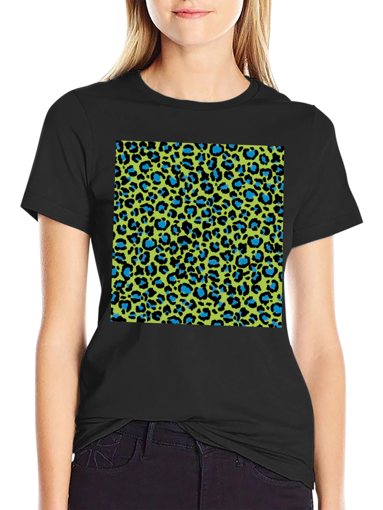 Vibrant Leopard Print T-Shirt - Bold Style