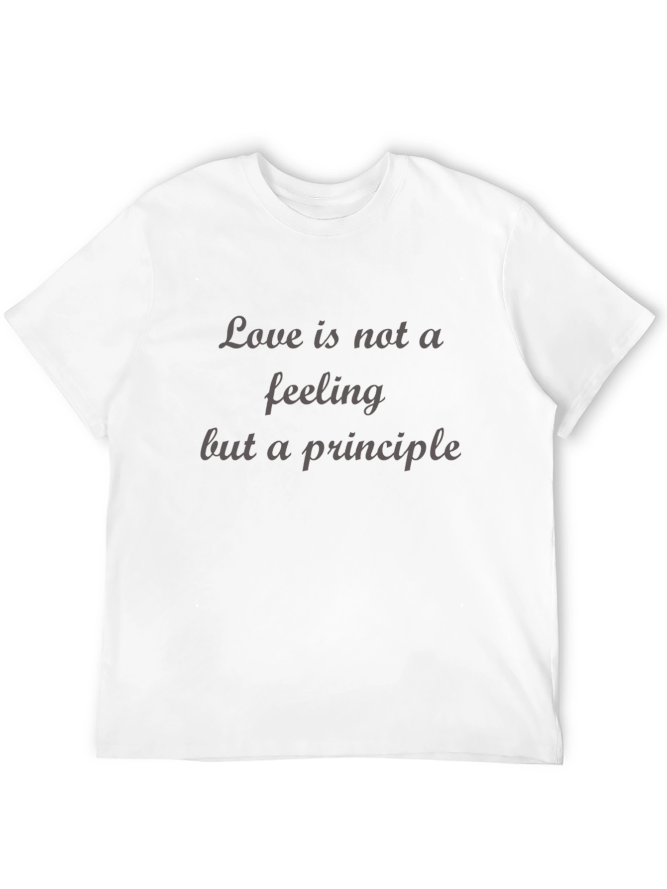 Love is Principle Black T-Shirt