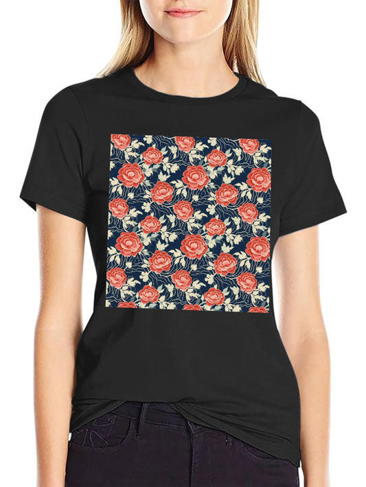 Floral Print Tee - Soft & Stylish Cotton T-Shirt