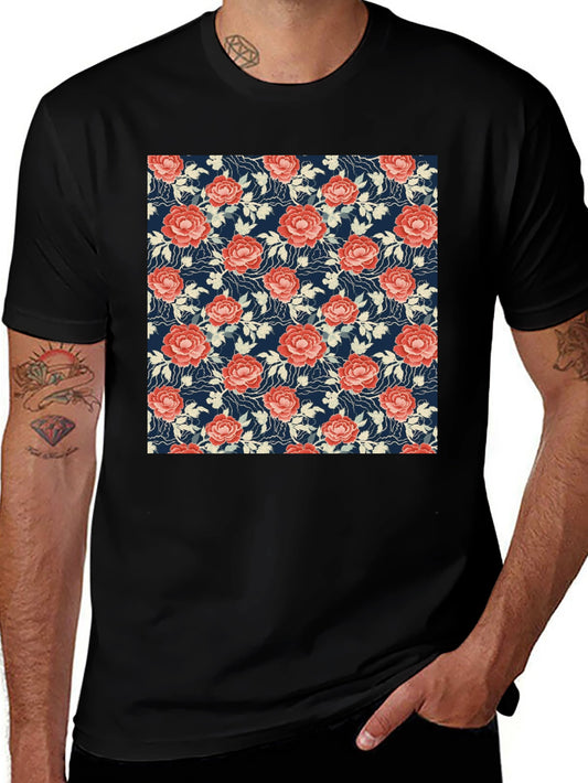 Floral Print Tee - Soft & Stylish Cotton T-Shirt