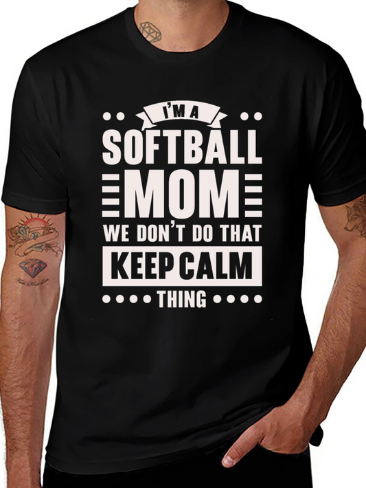 Softball Mom Graphic T-Shirt