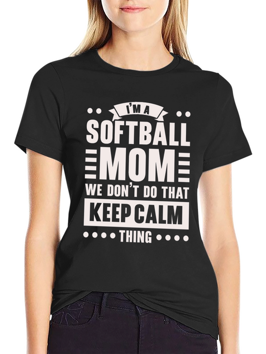 Softball Mom Graphic T-Shirt