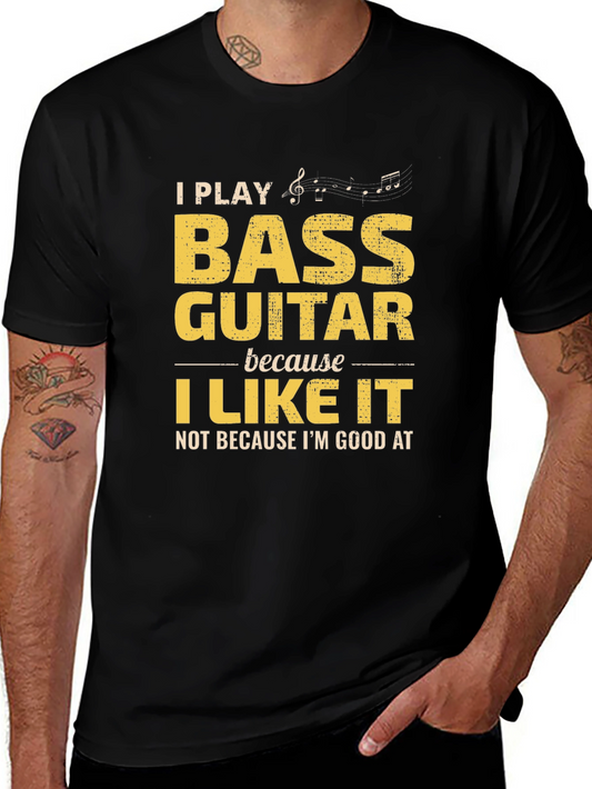 Bass Guitar Player Graphic T-Shirt