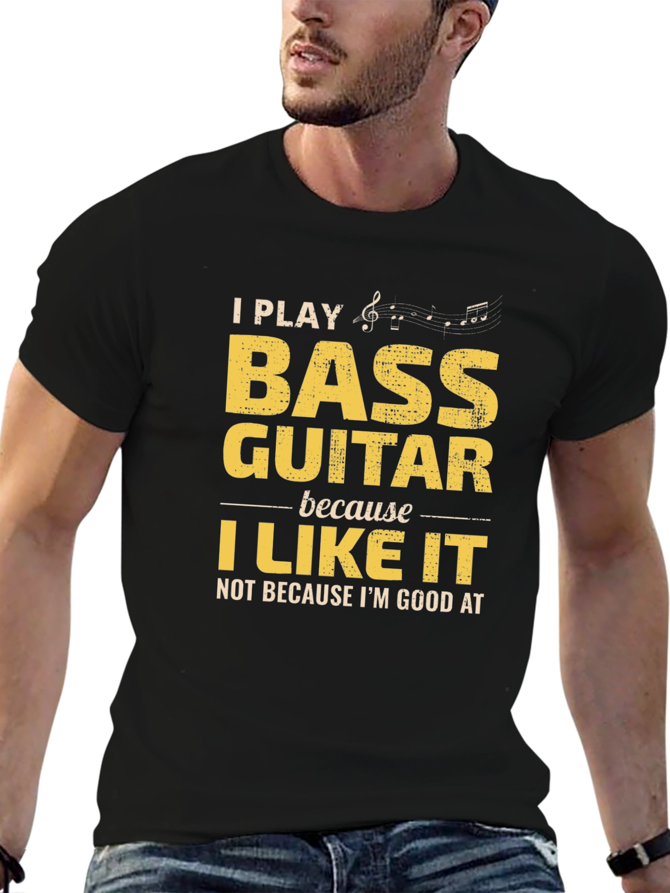 Bass Guitar Player Graphic T-Shirt