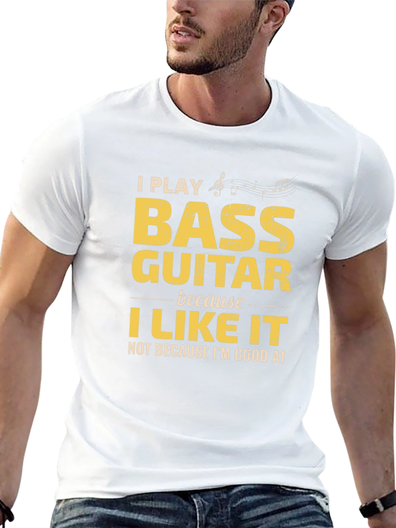 Bass Guitar Player Graphic T-Shirt