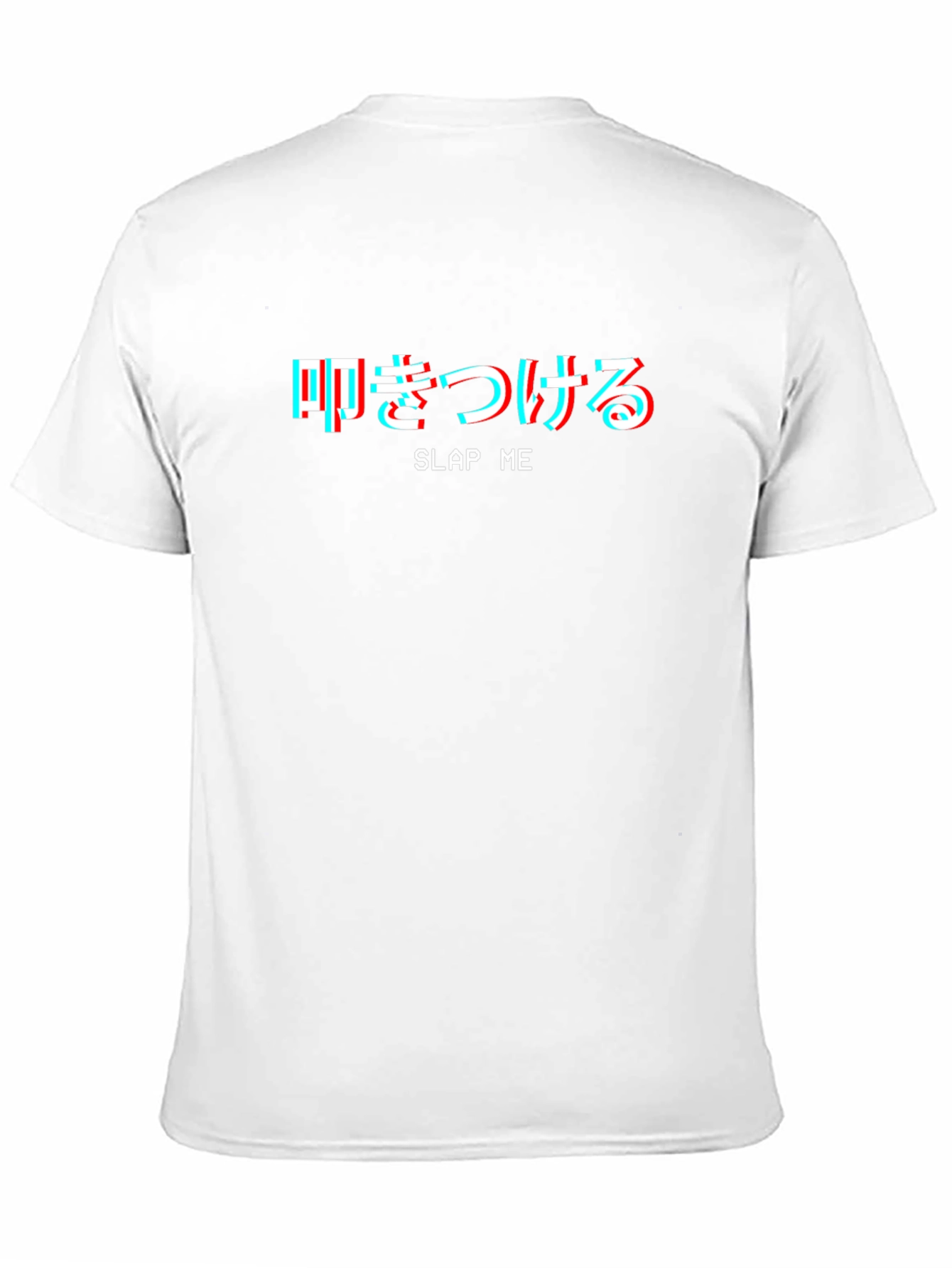Slap Me Graphic Tee - Trendy Japanese Text T-Shirt