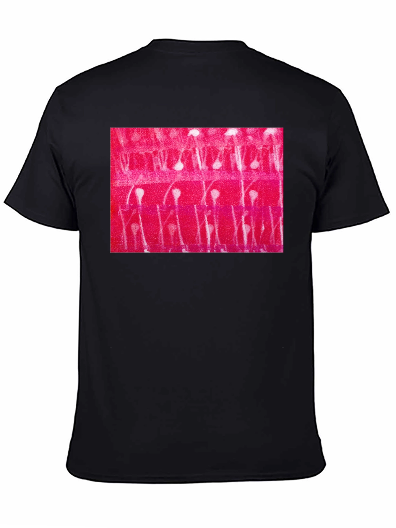 Abstract Patterned Black T-Shirt