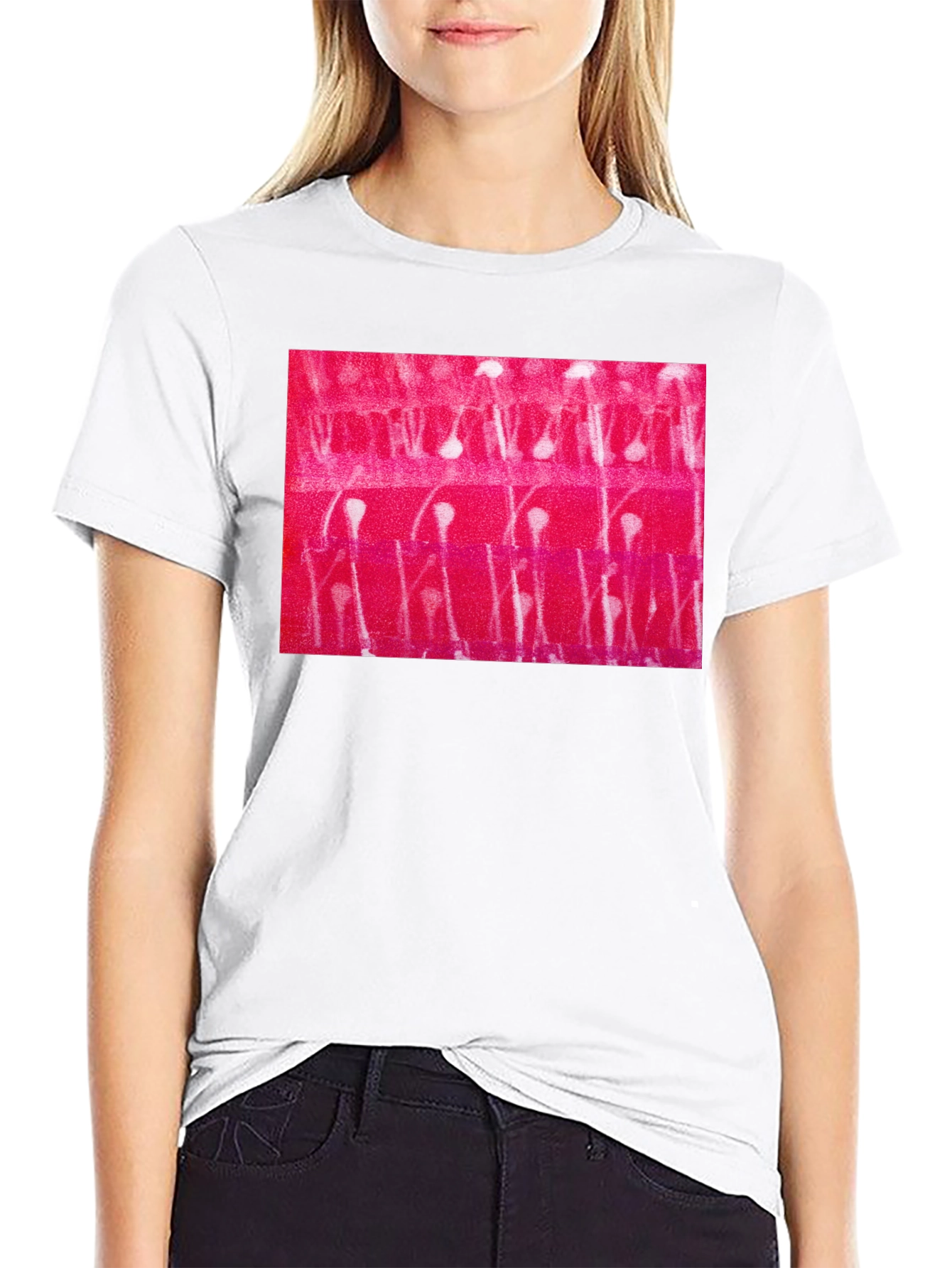 Abstract Patterned Black T-Shirt