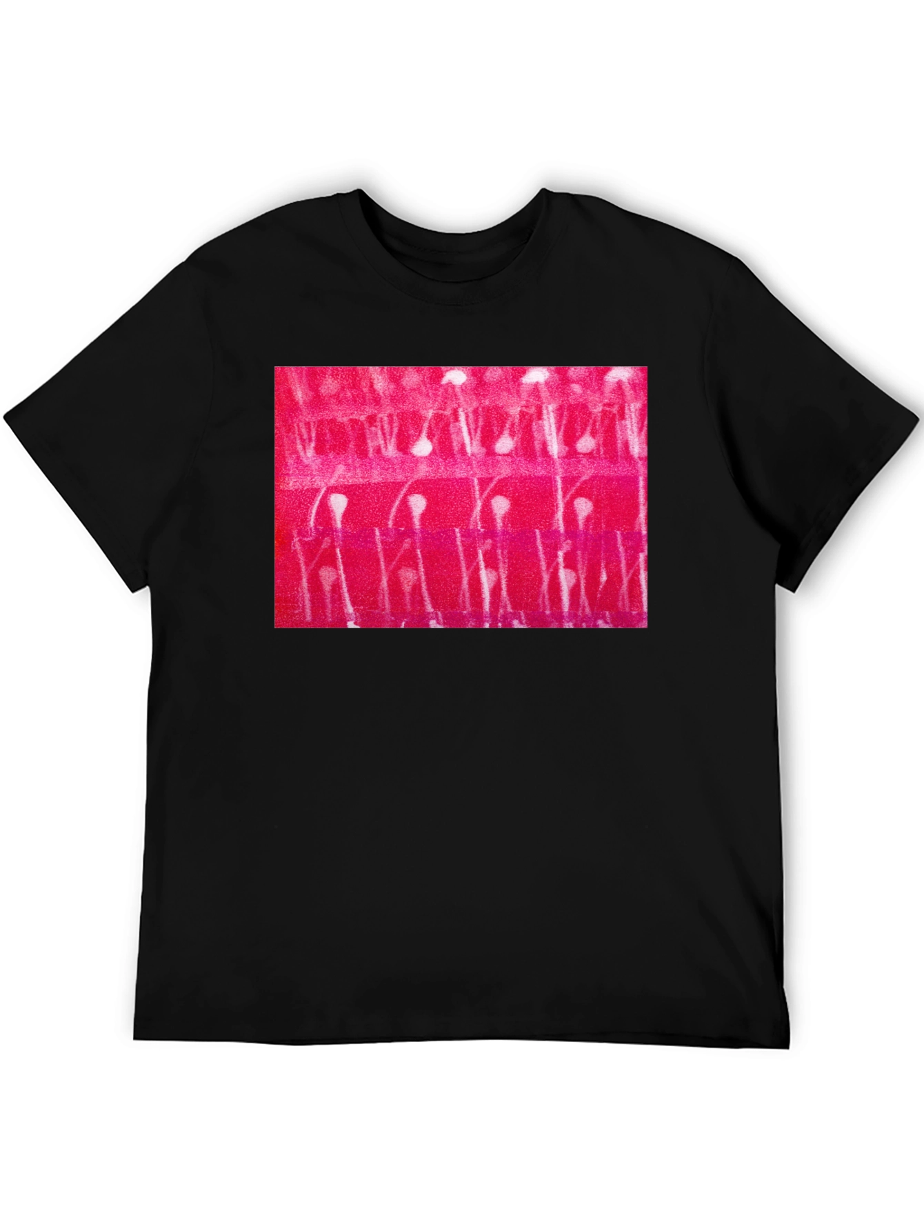 Abstract Patterned Black T-Shirt