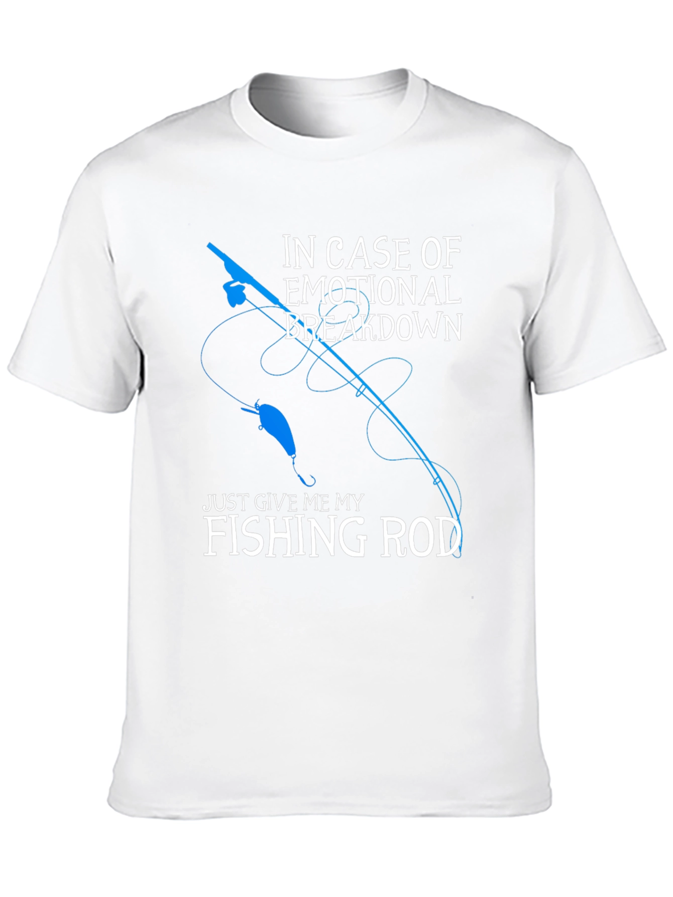 Fishing Rod Emotional Breakdown Graphic Tee