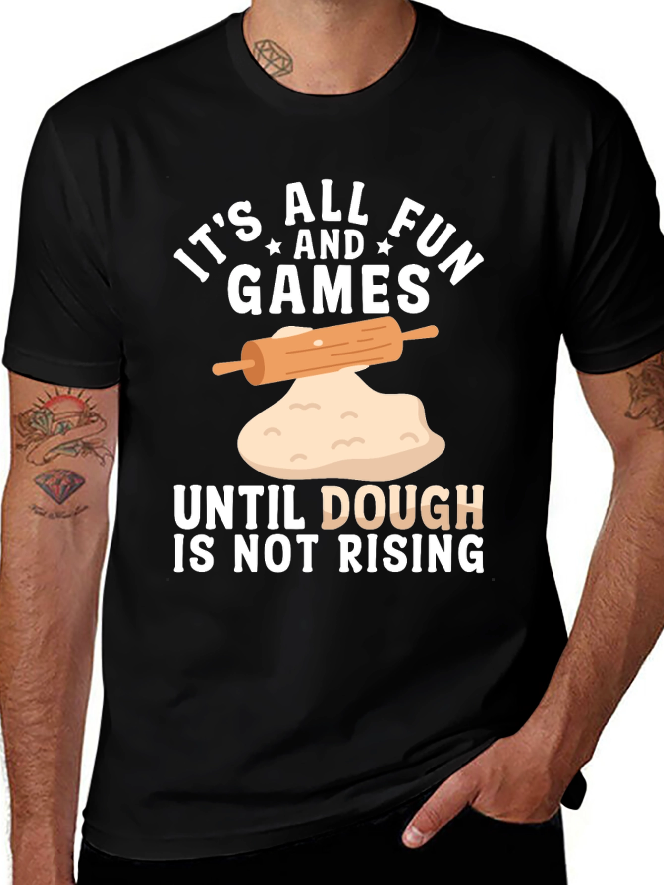 Funny Baking T-Shirt - Dough is Not Rising