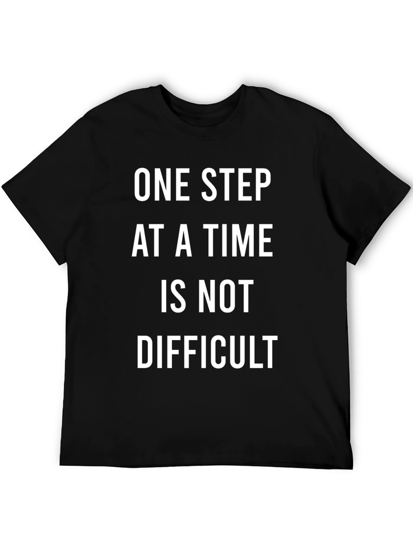 One Step at a Time Black T-Shirt
