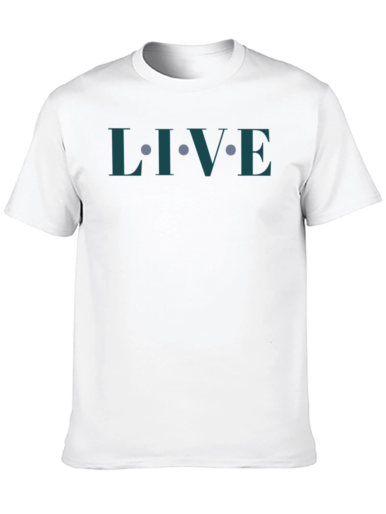 Live Graphic Tee - Modern Minimalist Design
