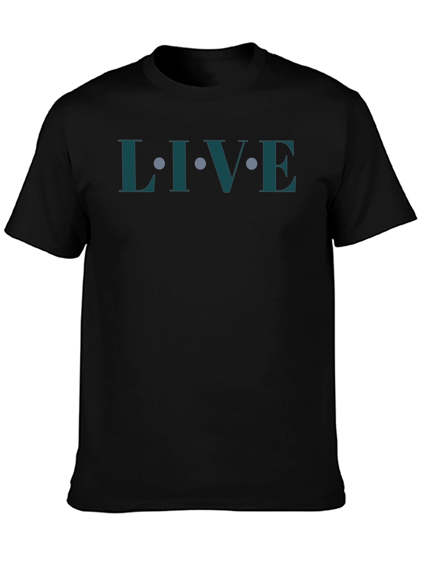 Live Graphic Tee - Modern Minimalist Design