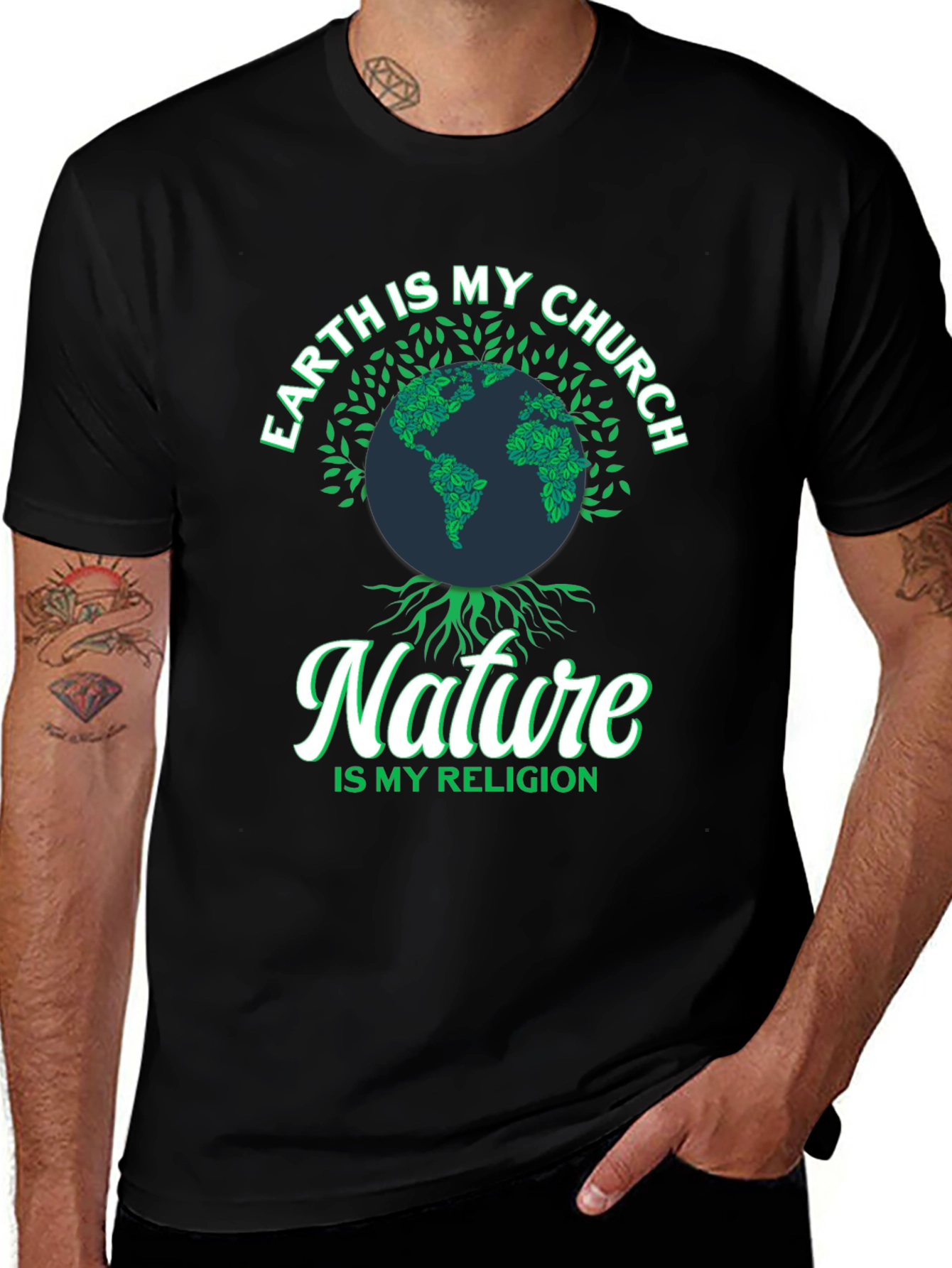 Earth Is My Church T-Shirt Nature Religion Tee