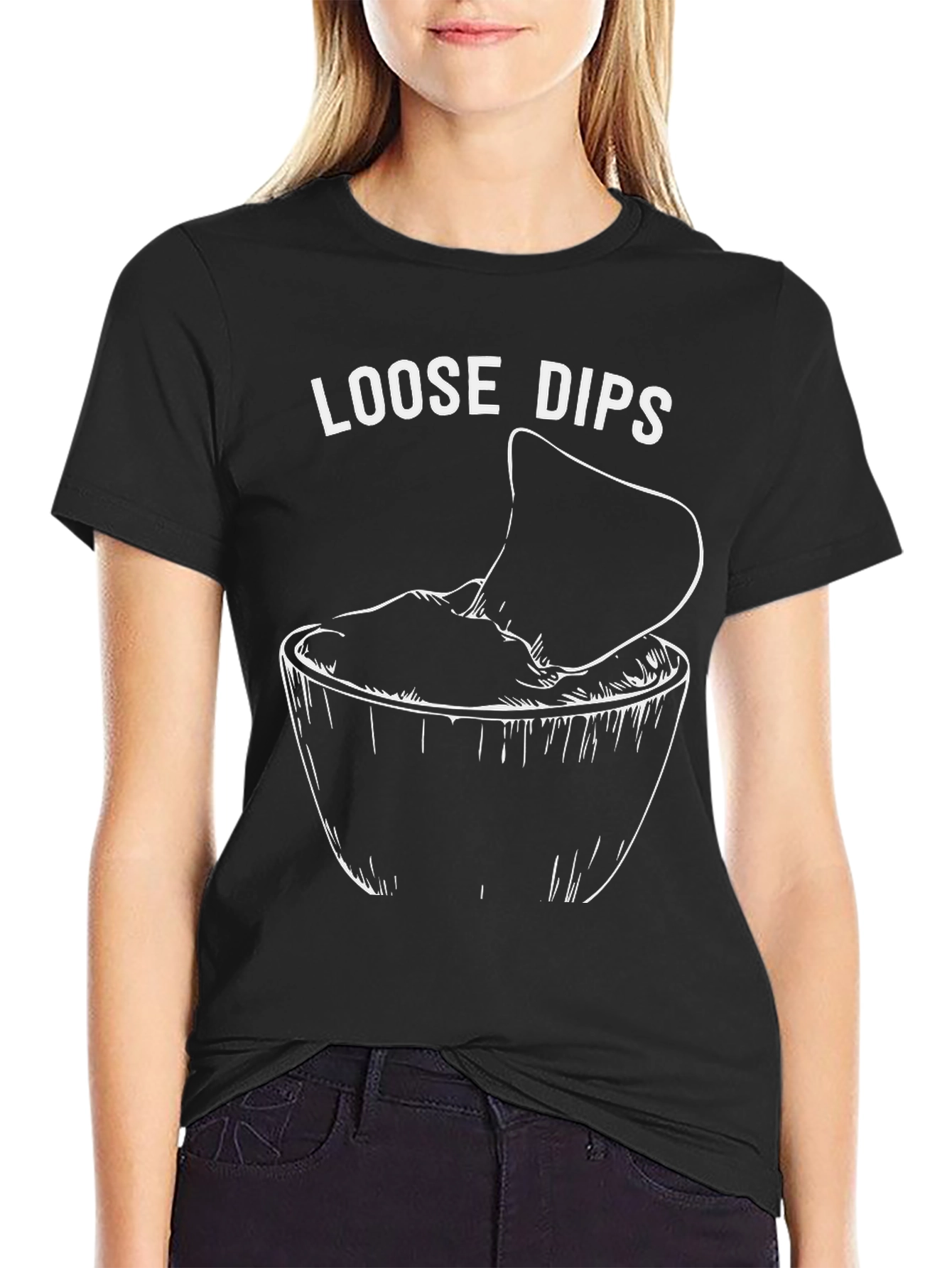 Loose Dips Graphic Tee - Funny Food Shirt