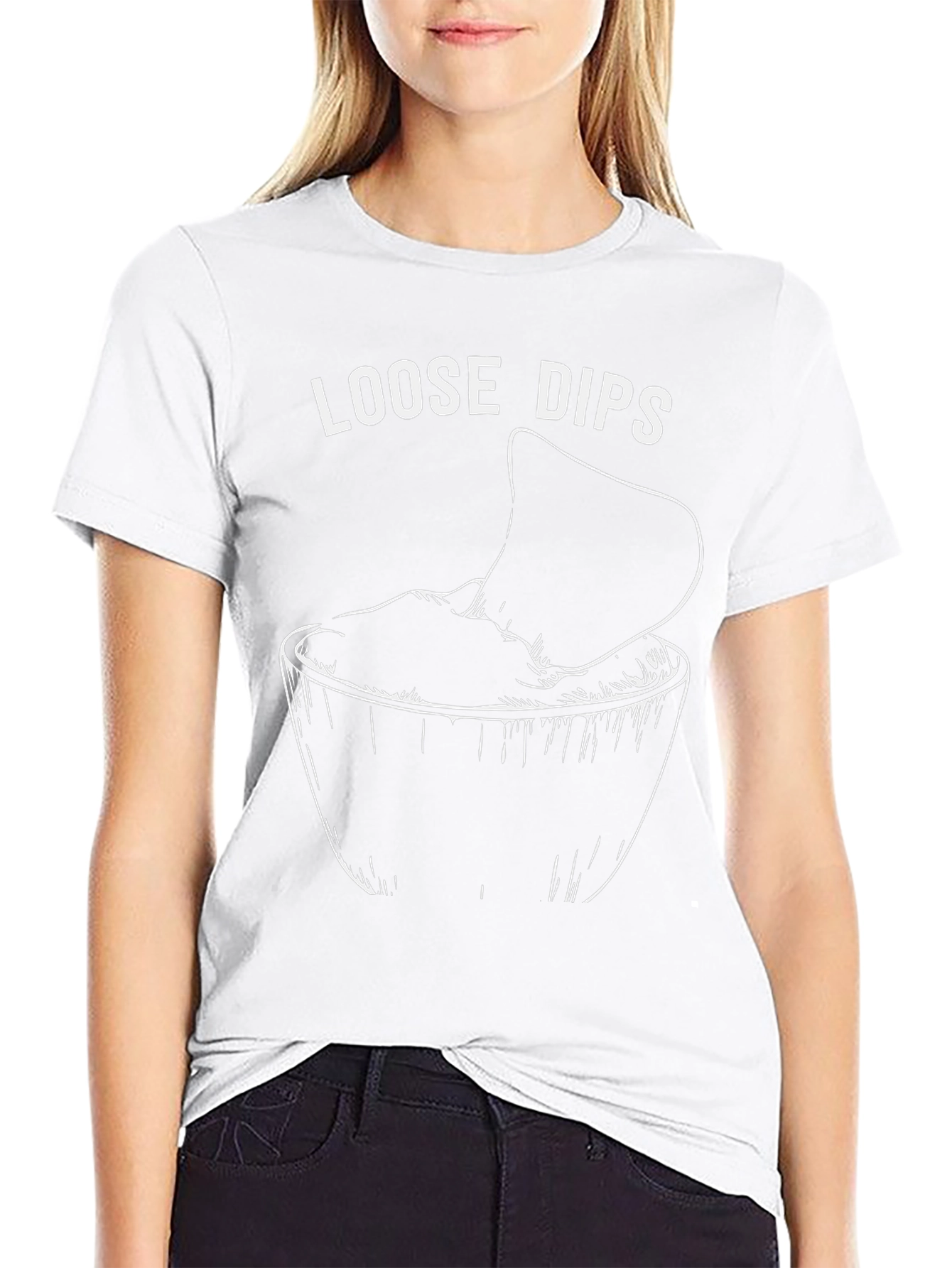 Loose Dips Graphic Tee - Funny Food Shirt