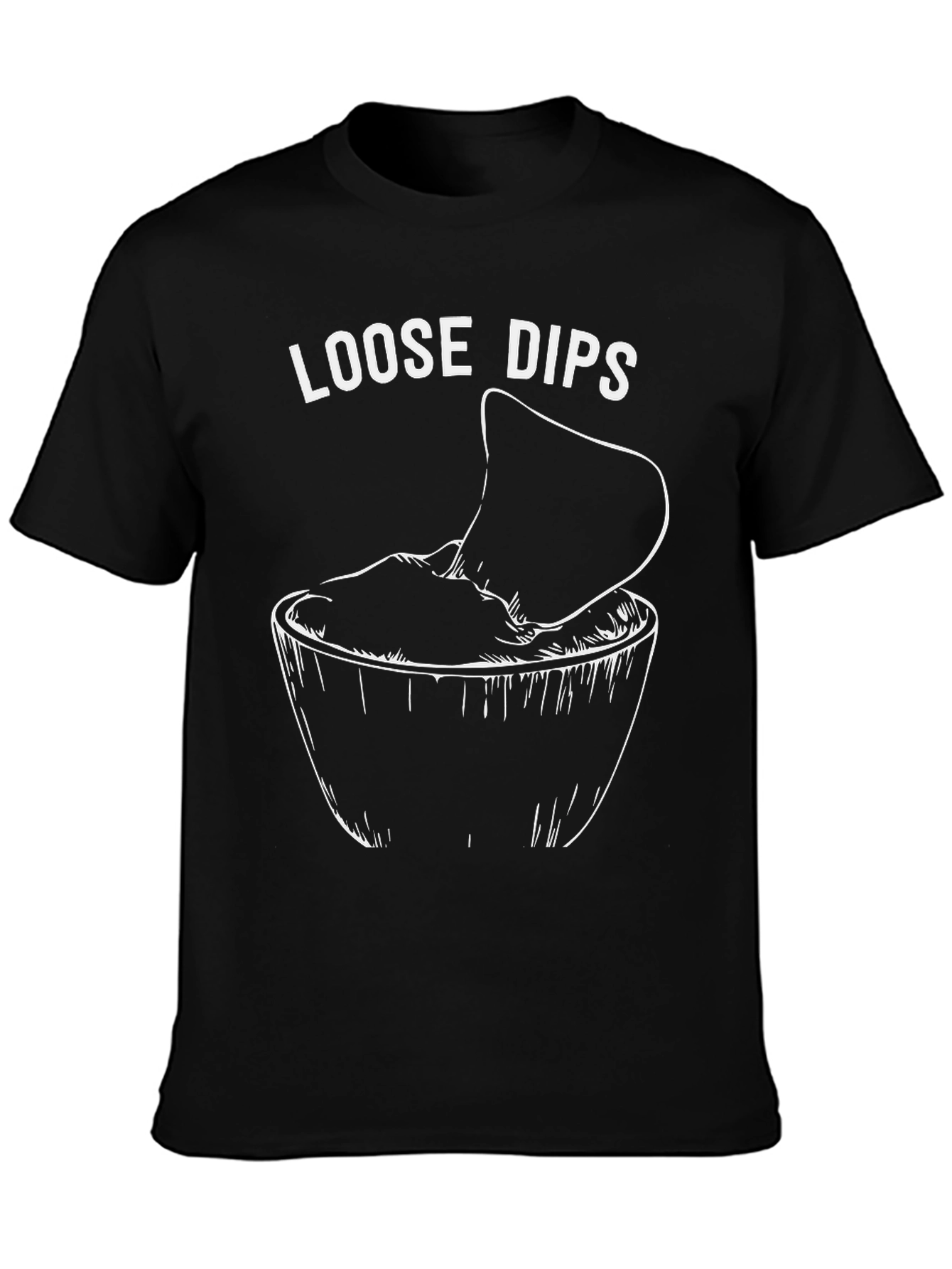 Loose Dips Graphic Tee - Funny Food Shirt