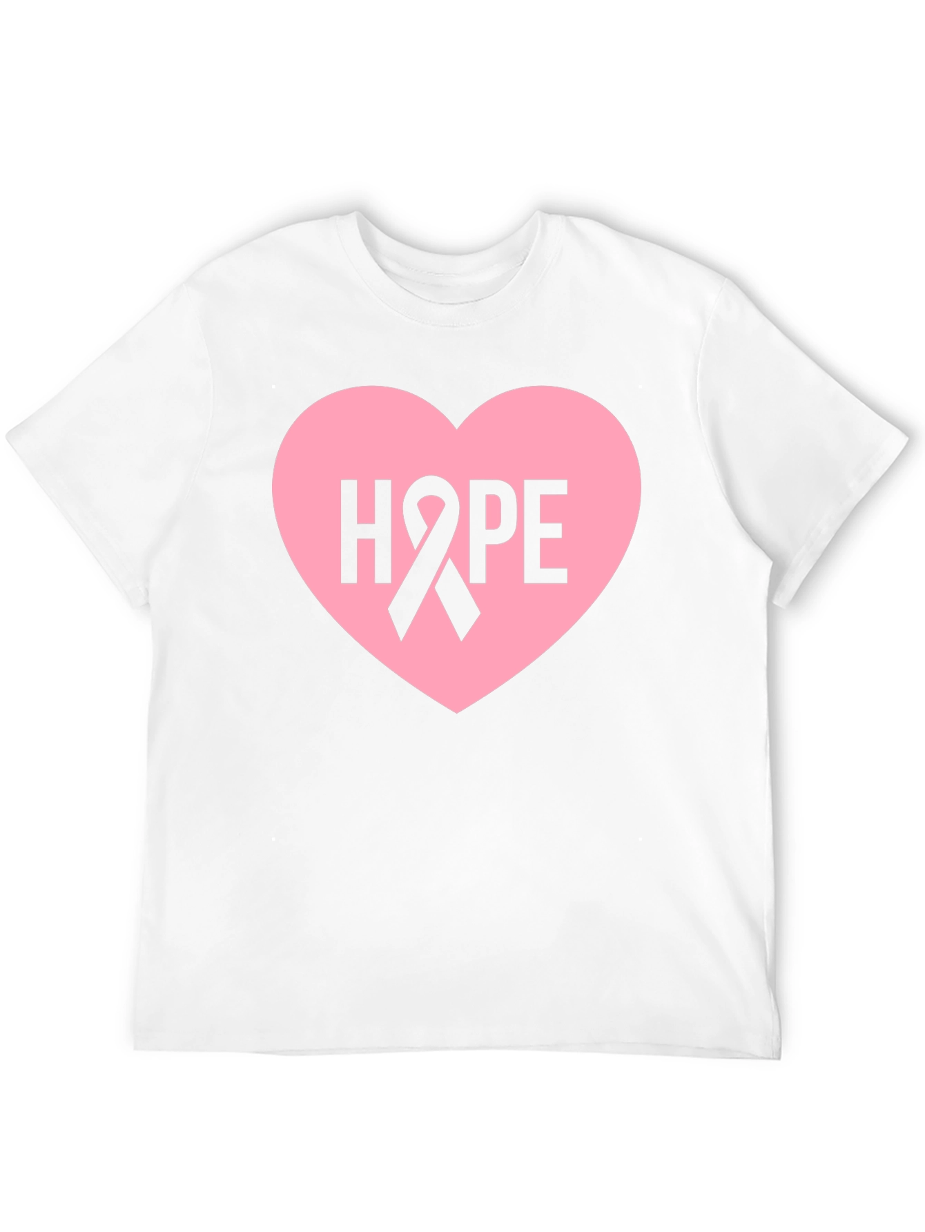 Hope Heart Ribbon T-Shirt - Breast Cancer Awareness
