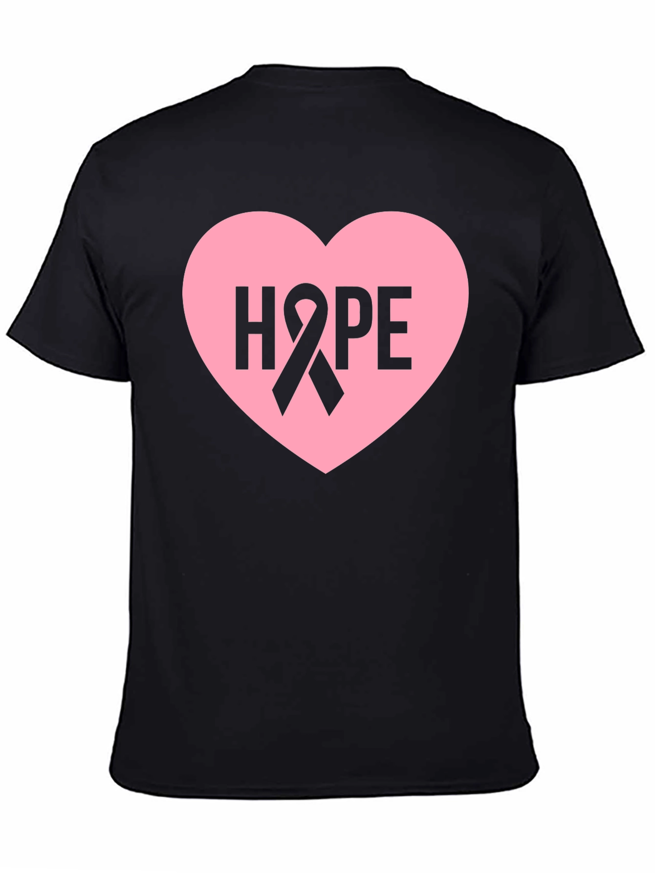 Hope Heart Ribbon T-Shirt - Breast Cancer Awareness