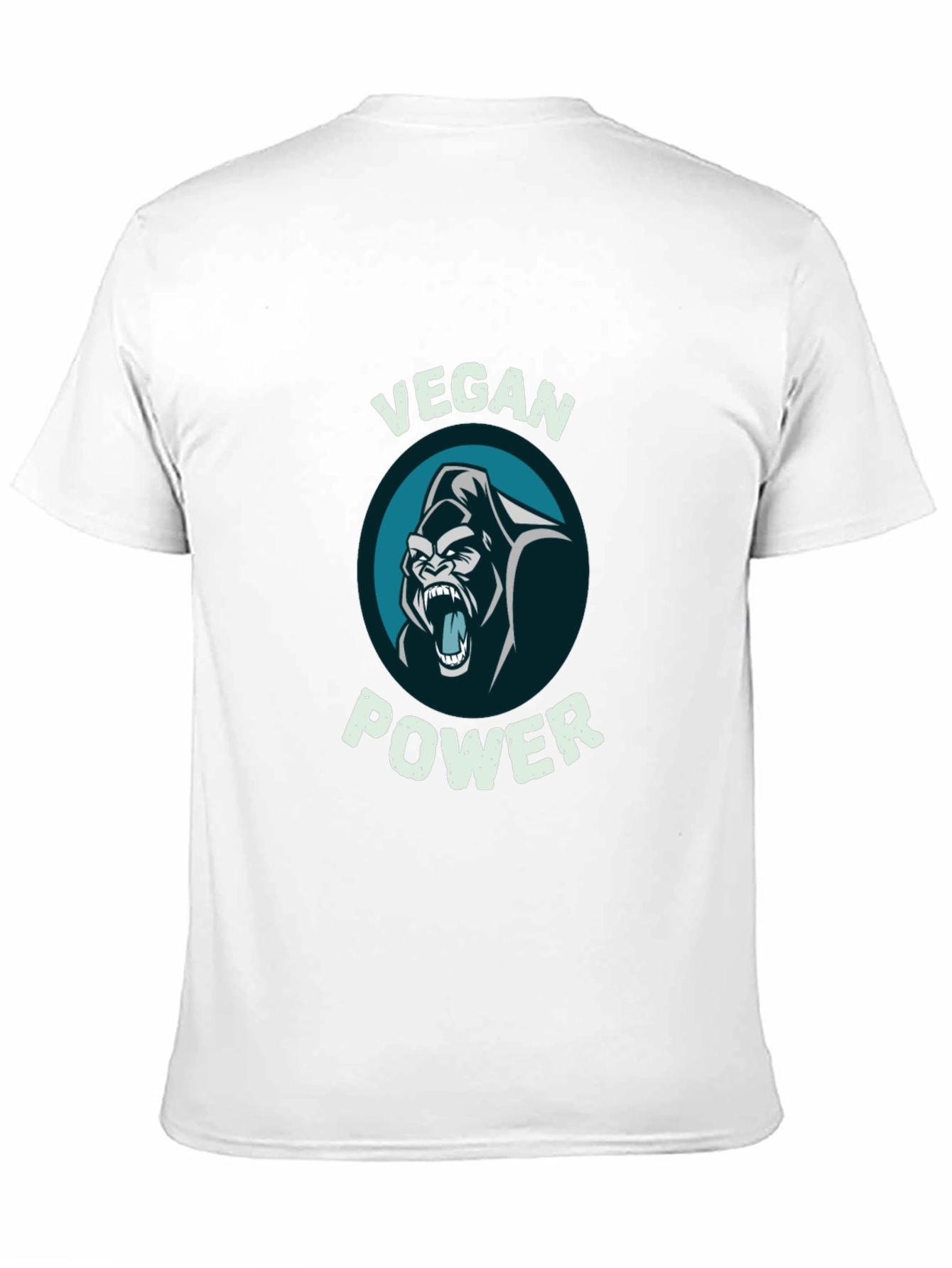 Vegan Power Gorilla Graphic T-Shirt