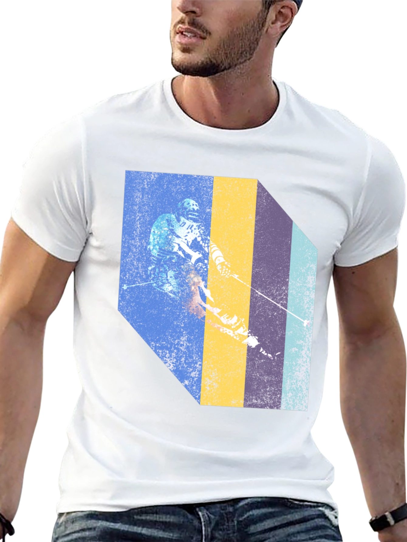 Retro Skier Graphic T-Shirt
