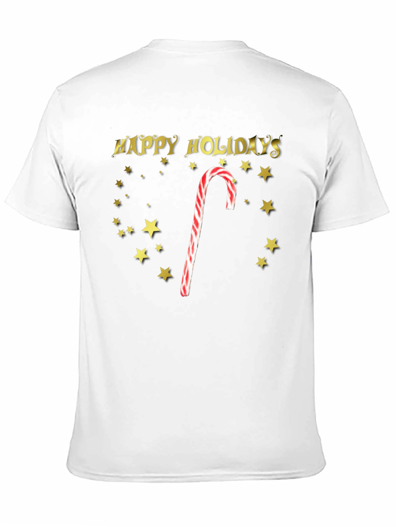 Happy Holidays Candy Cane Star T-Shirt