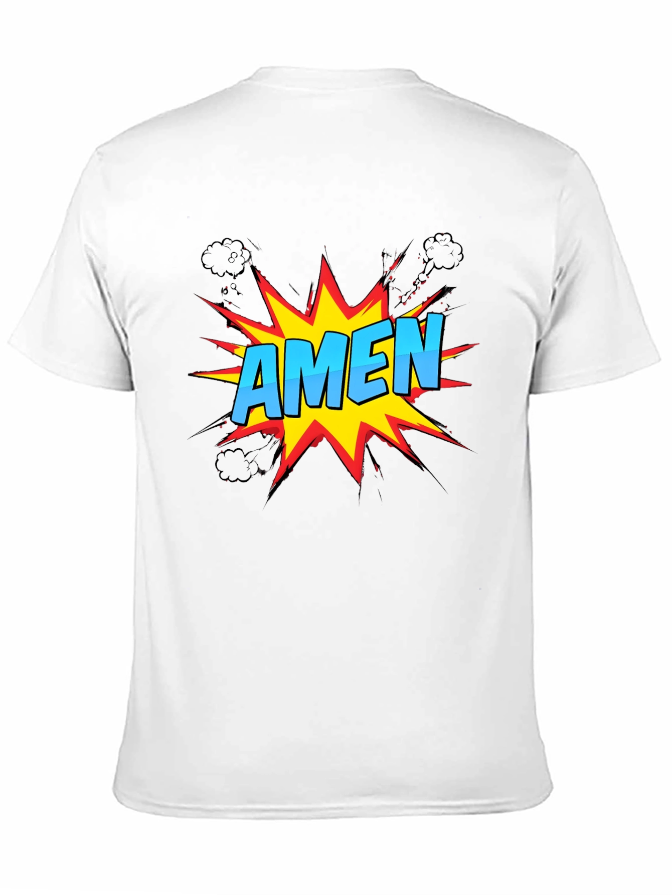 Comic Style Amen Graphic T-Shirt - Christian Apparel