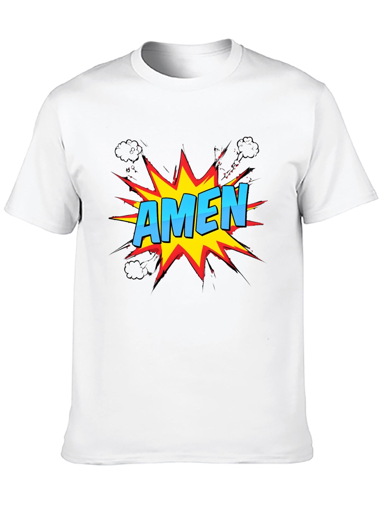 Comic Style Amen Graphic T-Shirt - Christian Apparel