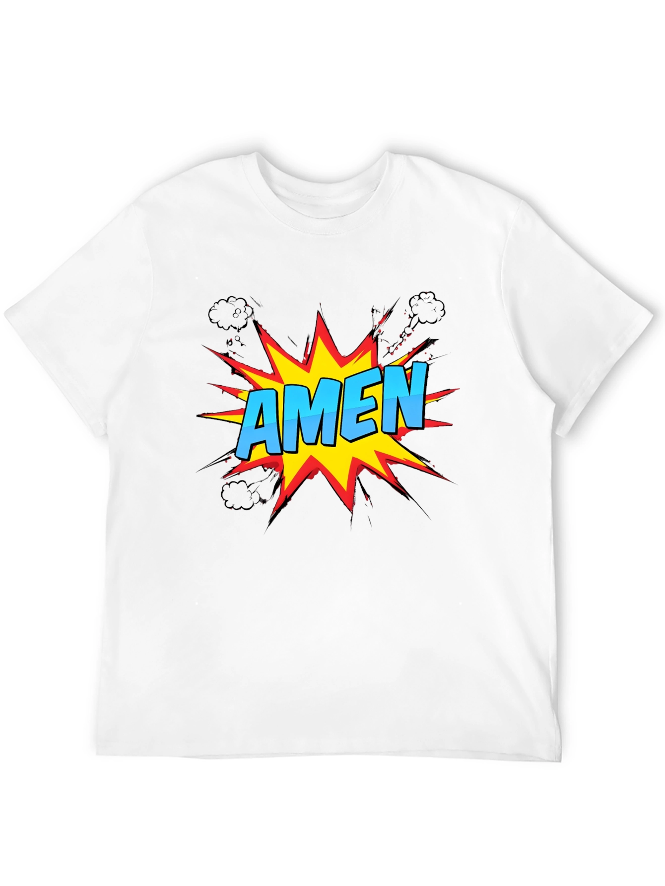 Comic Style Amen Graphic T-Shirt - Christian Apparel