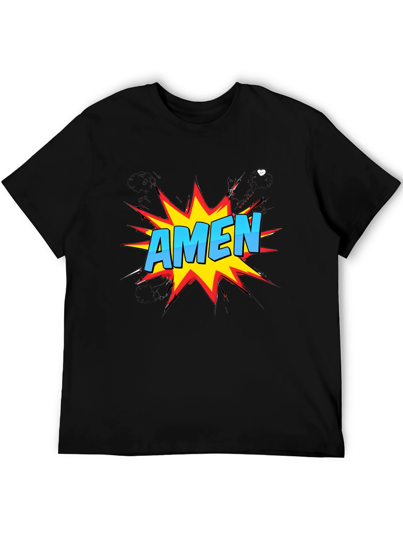 Comic Style Amen Graphic T-Shirt - Christian Apparel