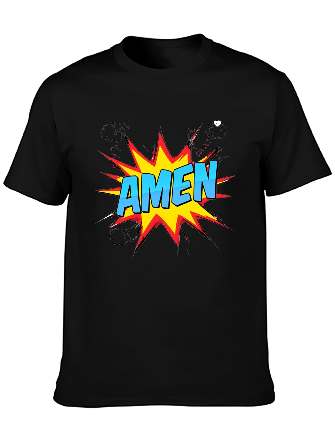 Comic Style Amen Graphic T-Shirt - Christian Apparel