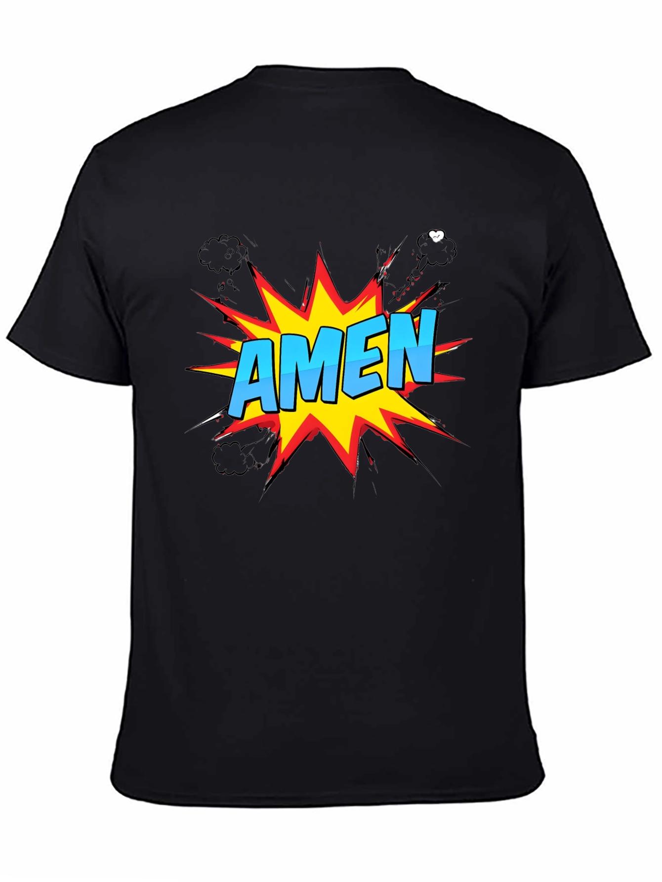 Comic Style Amen Graphic T-Shirt - Christian Apparel