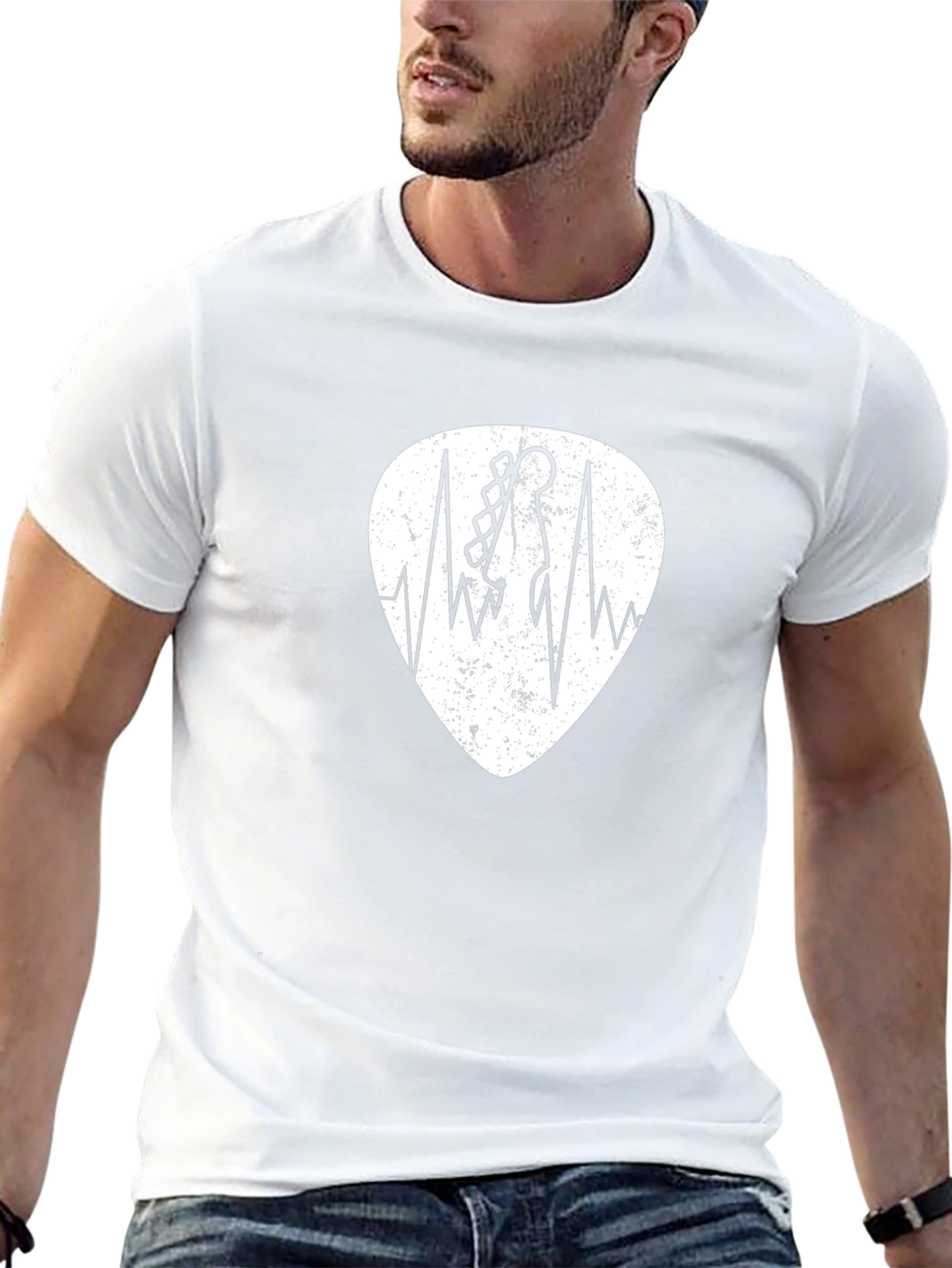 Guitar Heartbeat Graphic Tee
