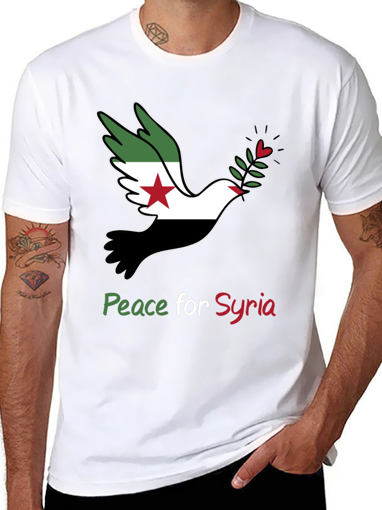 Peace for Syria Dove T-Shirt