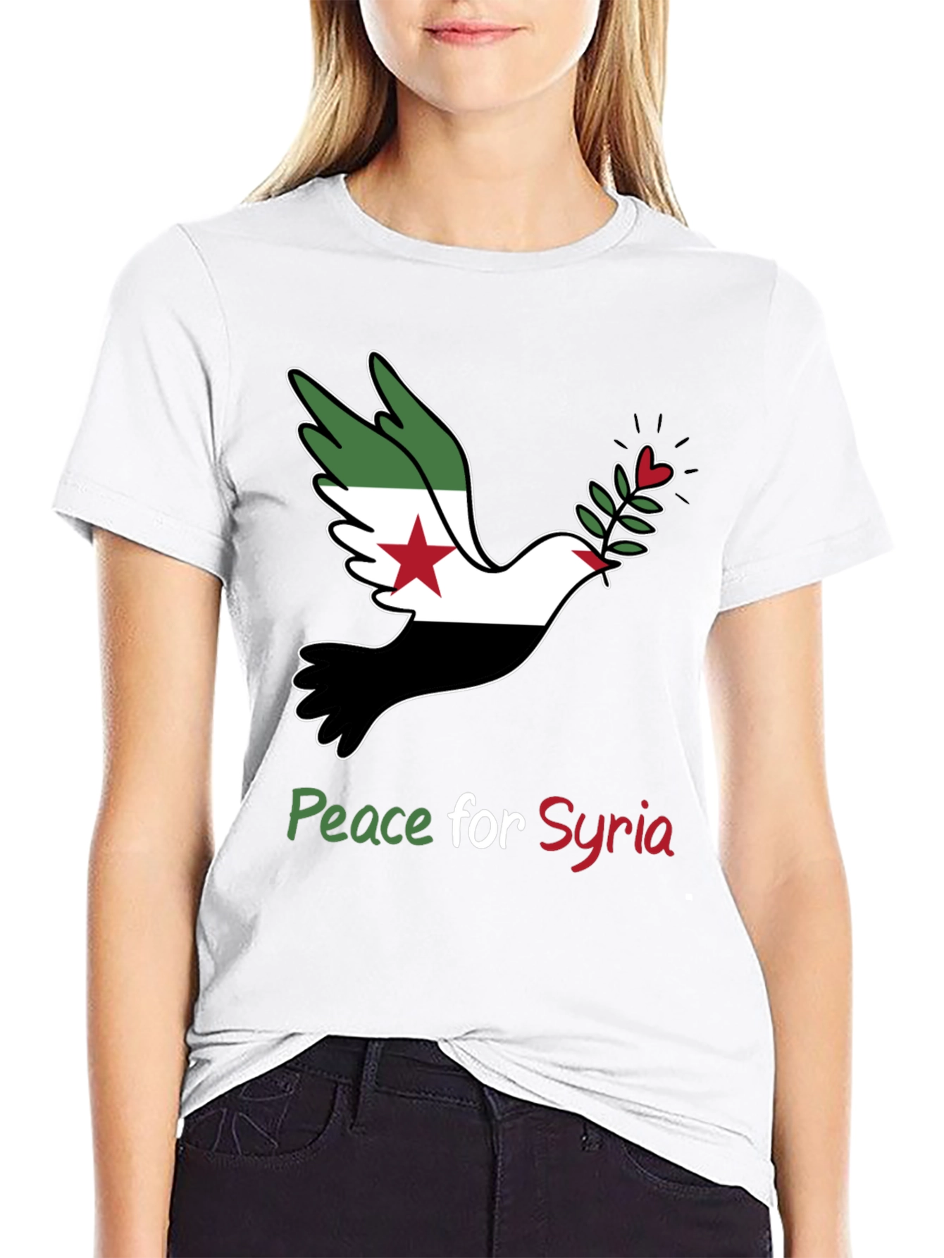 Peace for Syria Dove T-Shirt