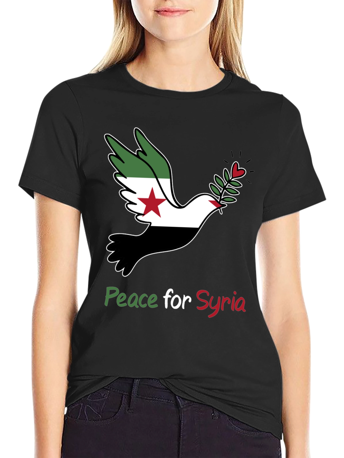 Peace for Syria Dove T-Shirt