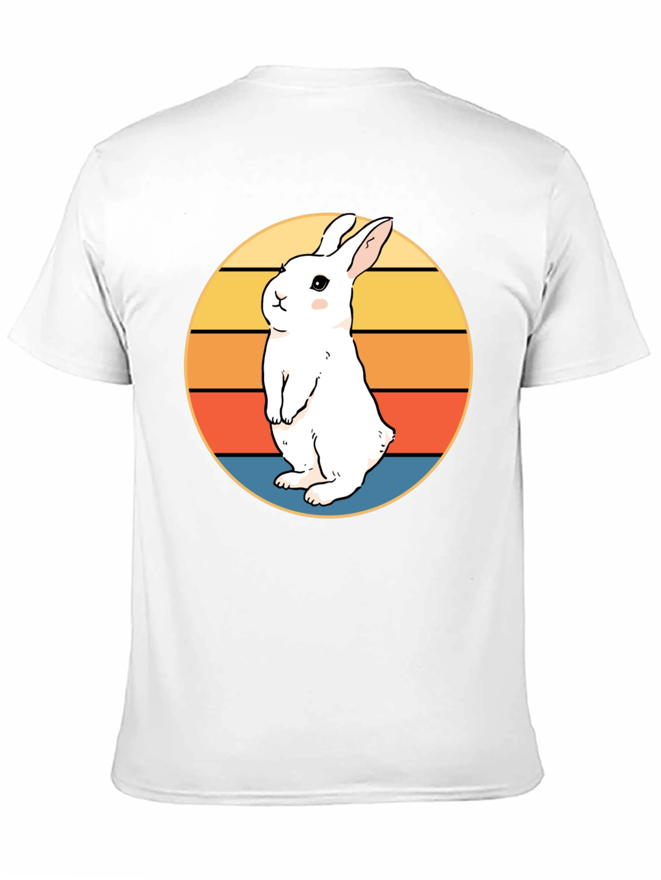 Retro Rabbit T-Shirt - Cute Bunny Design