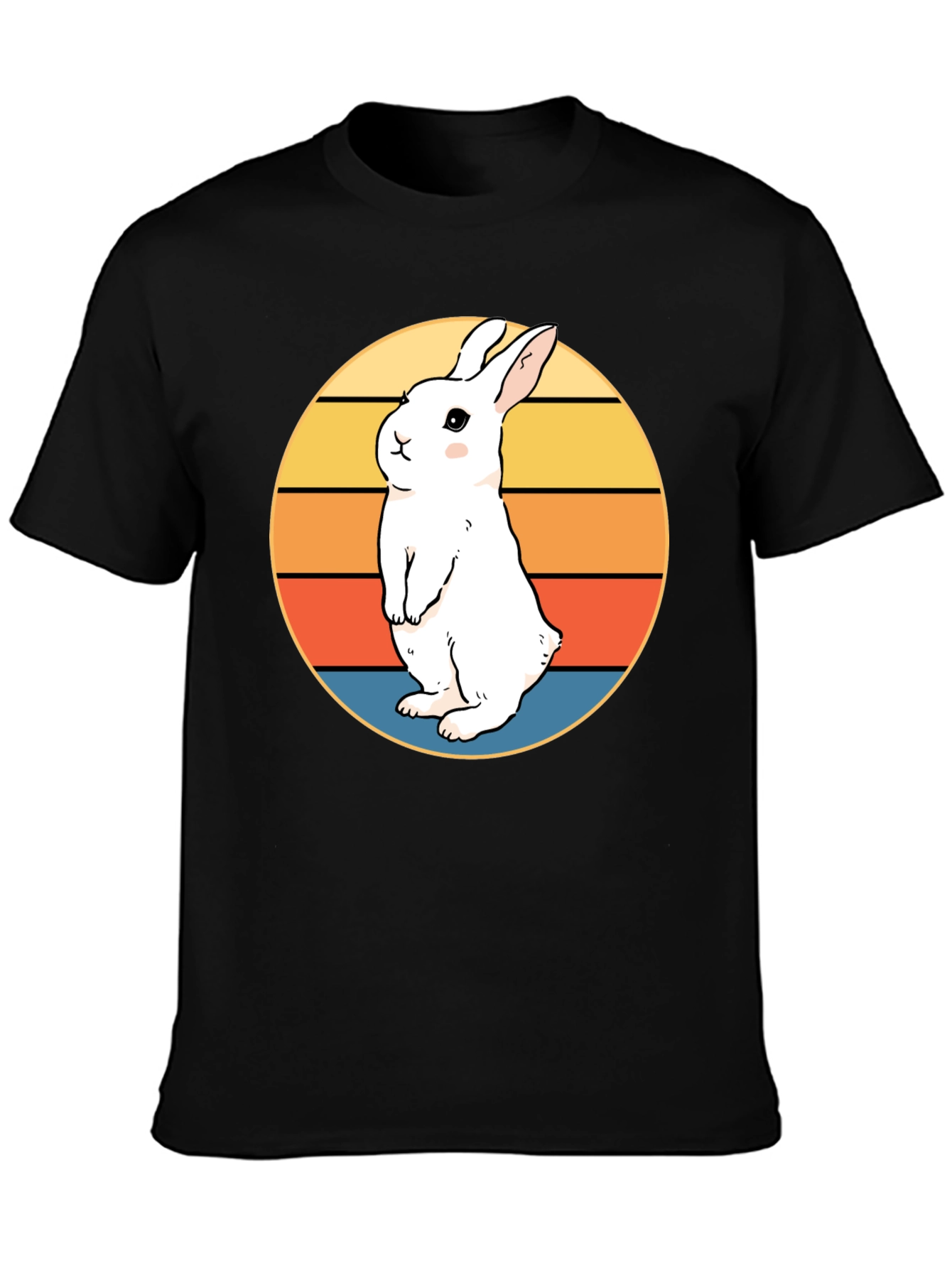Retro Rabbit T-Shirt - Cute Bunny Design