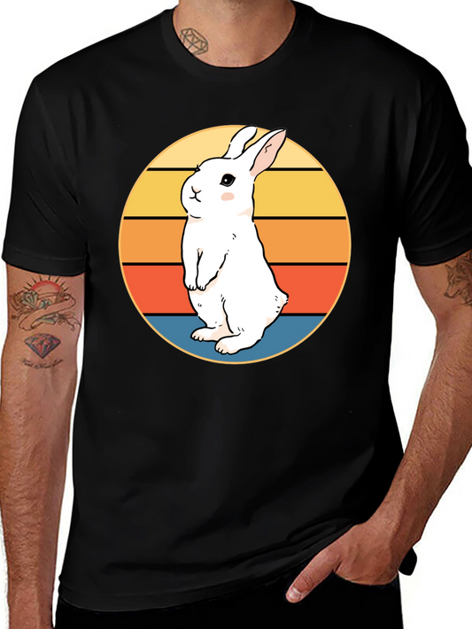 Retro Rabbit T-Shirt - Cute Bunny Design