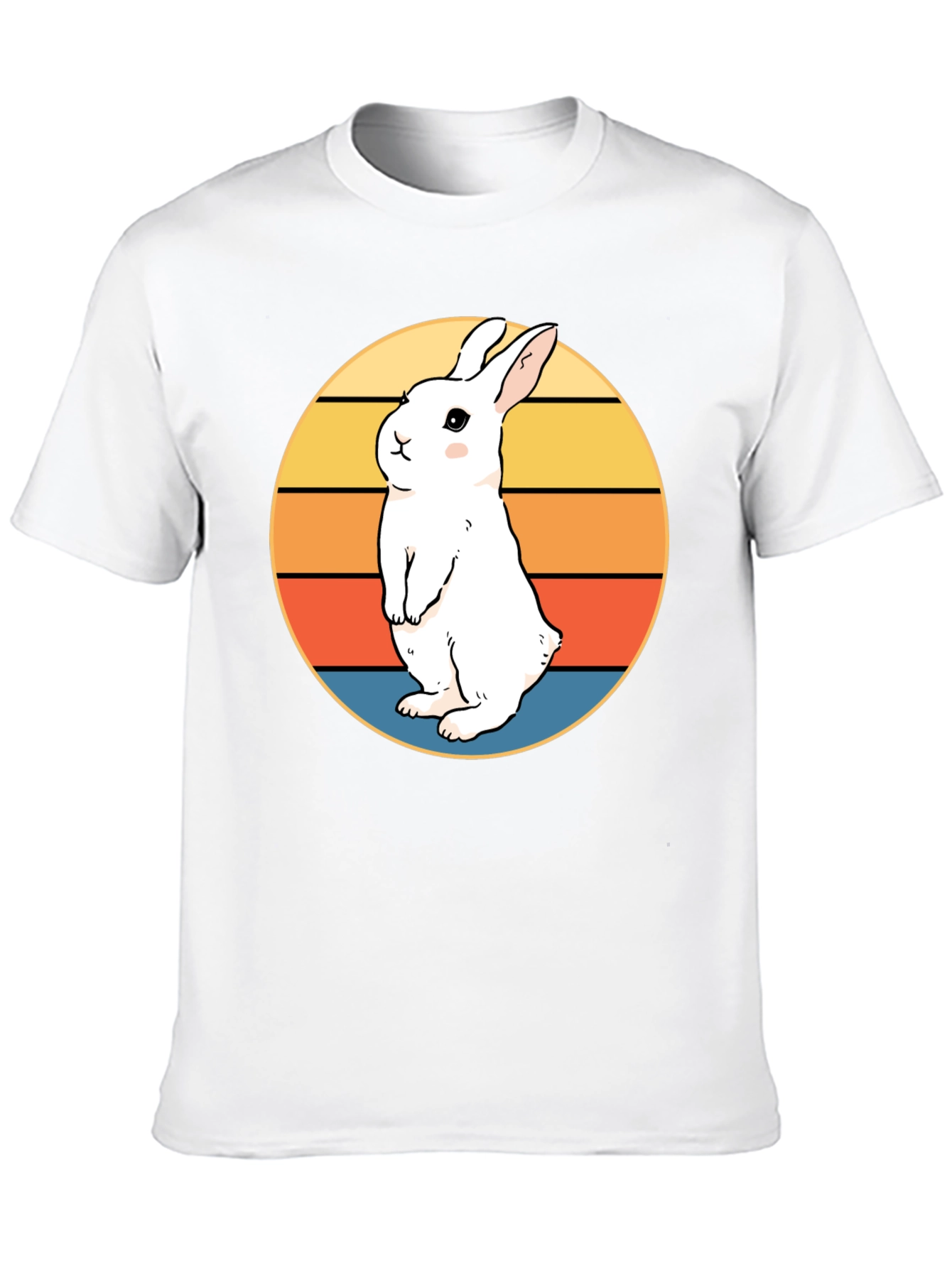 Retro Rabbit T-Shirt - Cute Bunny Design
