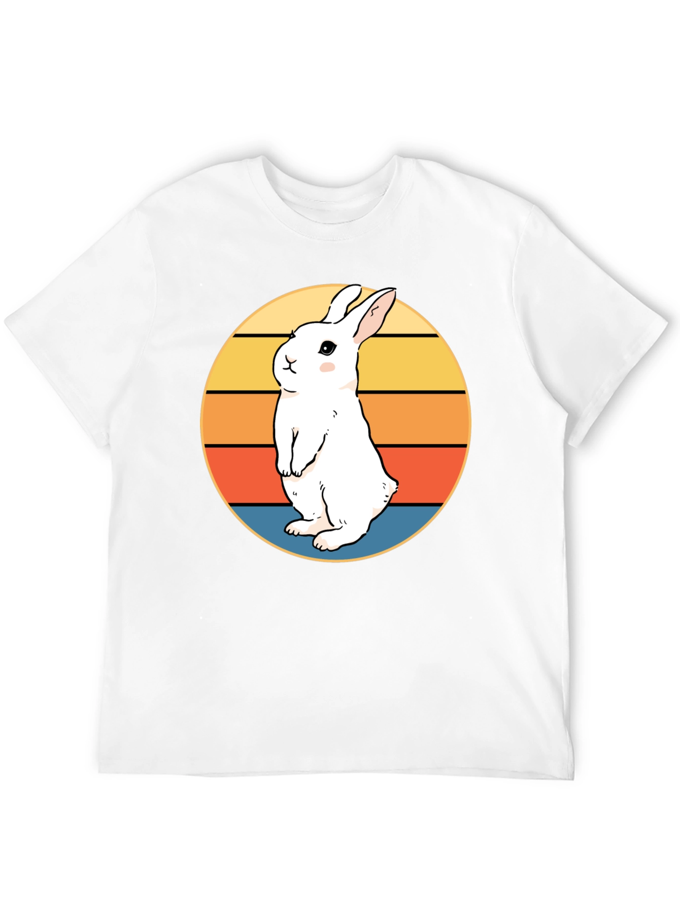 Retro Rabbit T-Shirt - Cute Bunny Design