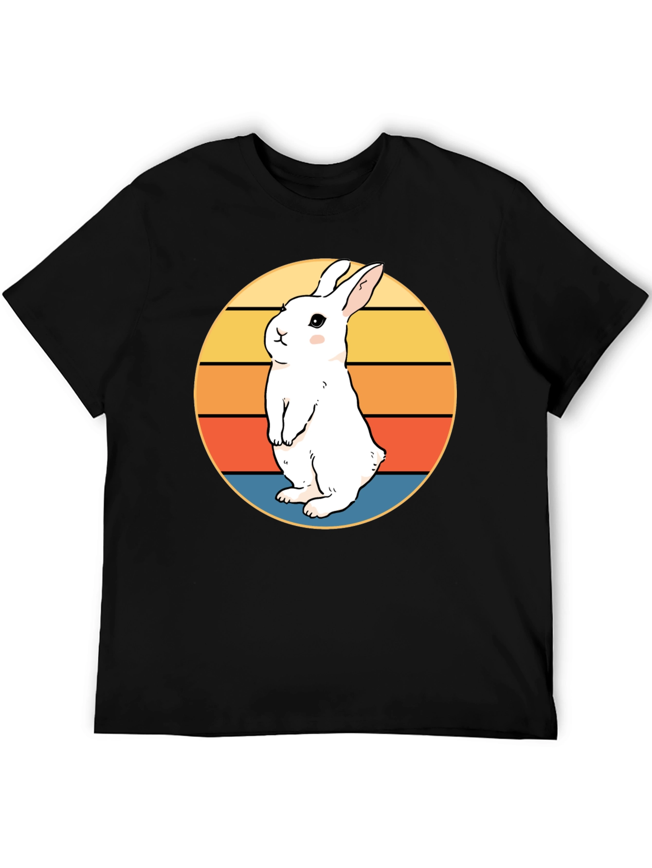 Retro Rabbit T-Shirt - Cute Bunny Design