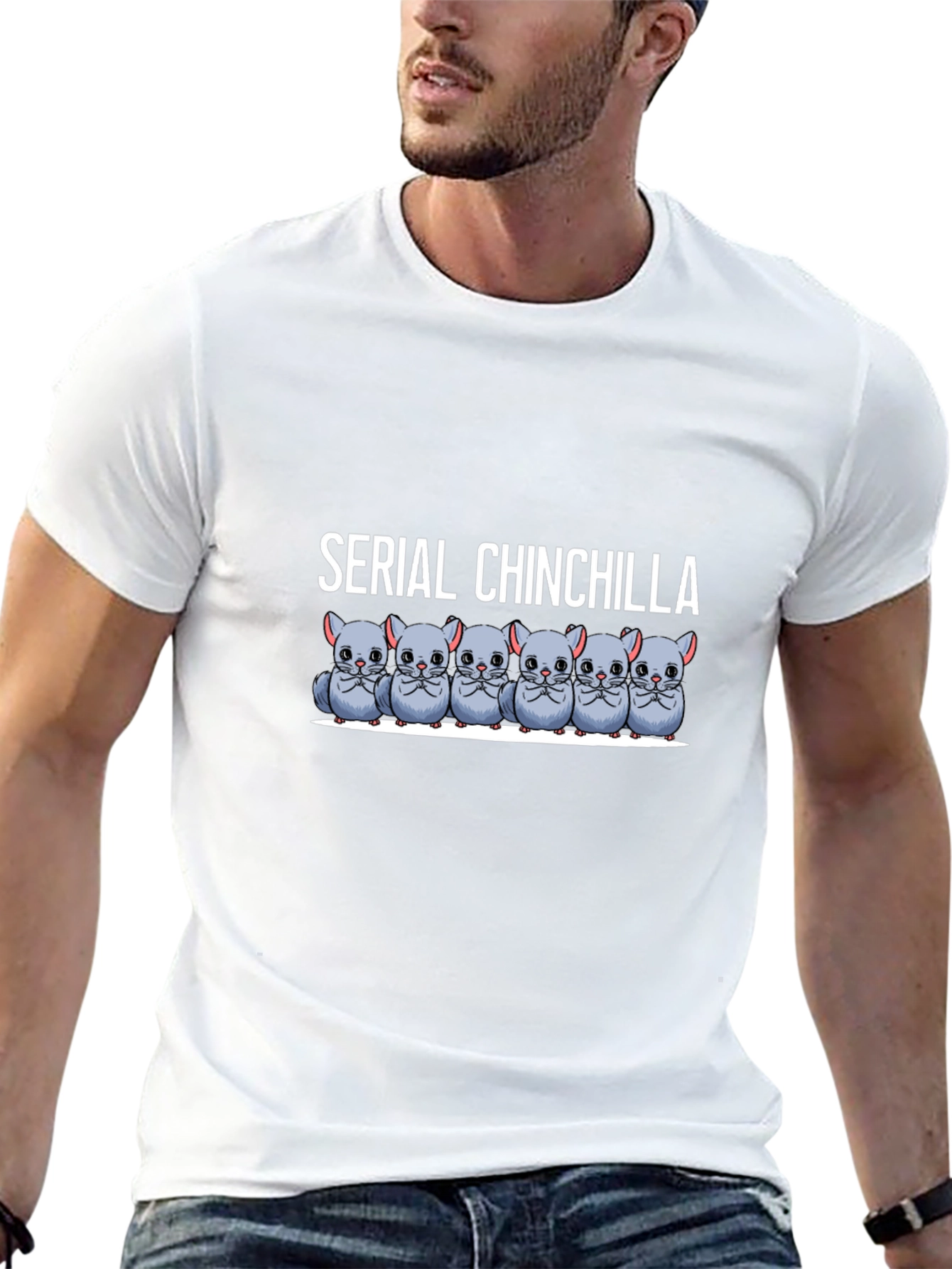 Serial Chinchilla Black T-Shirt