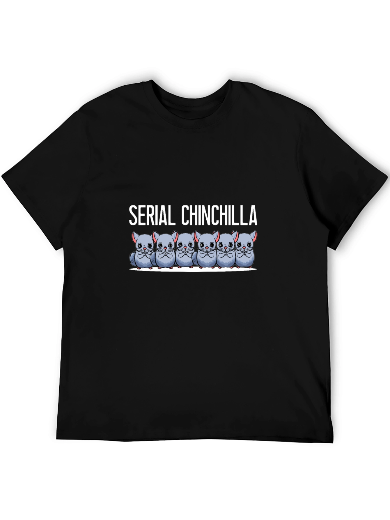 Serial Chinchilla Black T-Shirt