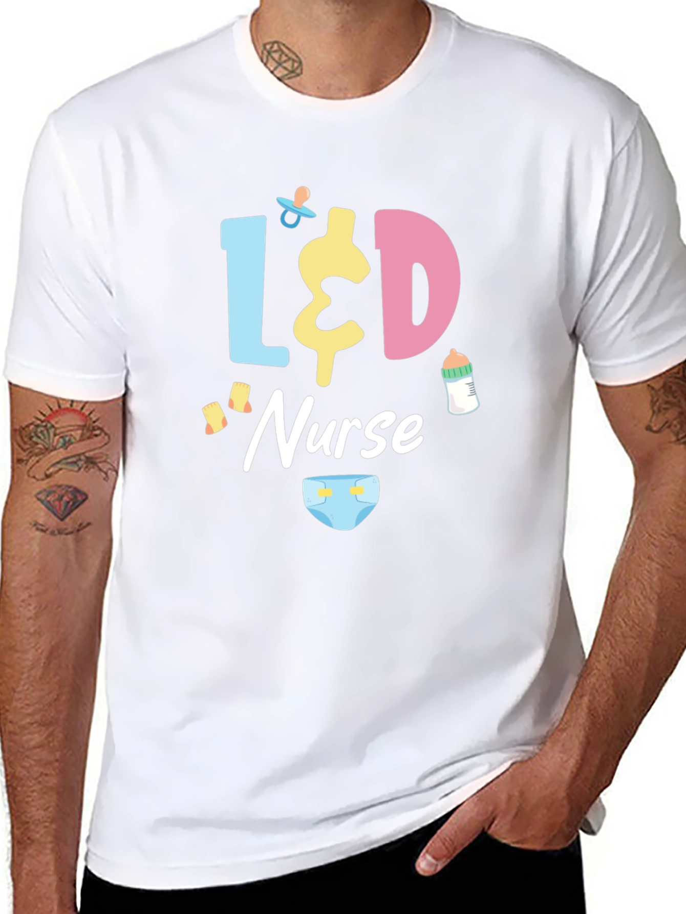L&D Nurse T-Shirt - Black Cotton Tee